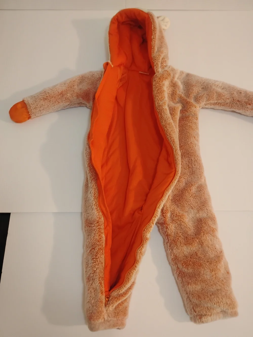 Koala Baby Fox Hooded Fleece One Piece Coverall 18-24M Orange